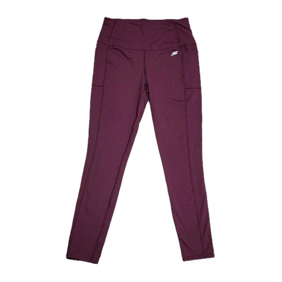Sketcher Women's Gowalk Hight Waisted Legging Activewear Burgundy Pants Medium - Picture 1 of 9